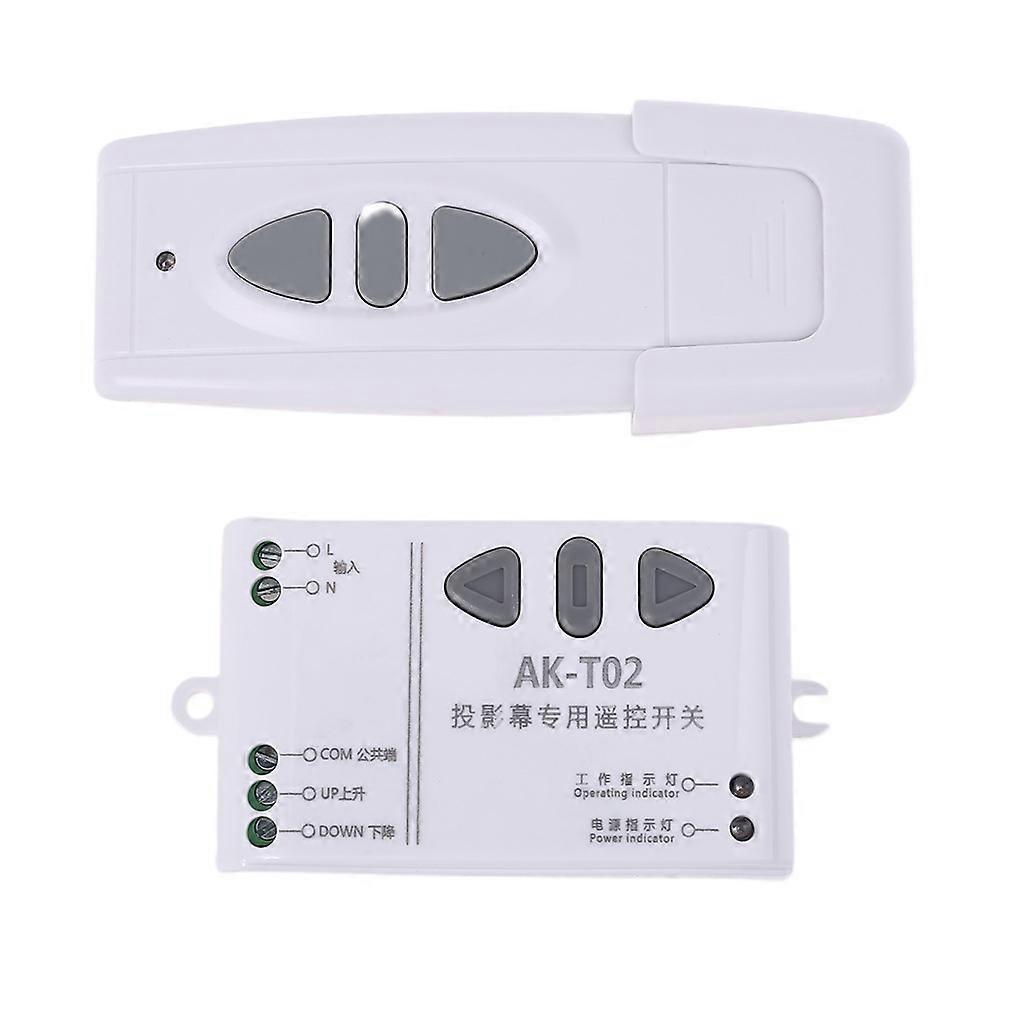 Projection Screen RF Wireless Remote Control Switch Up Down Reversing Controller Fit for Shutters/gate/projection Screen