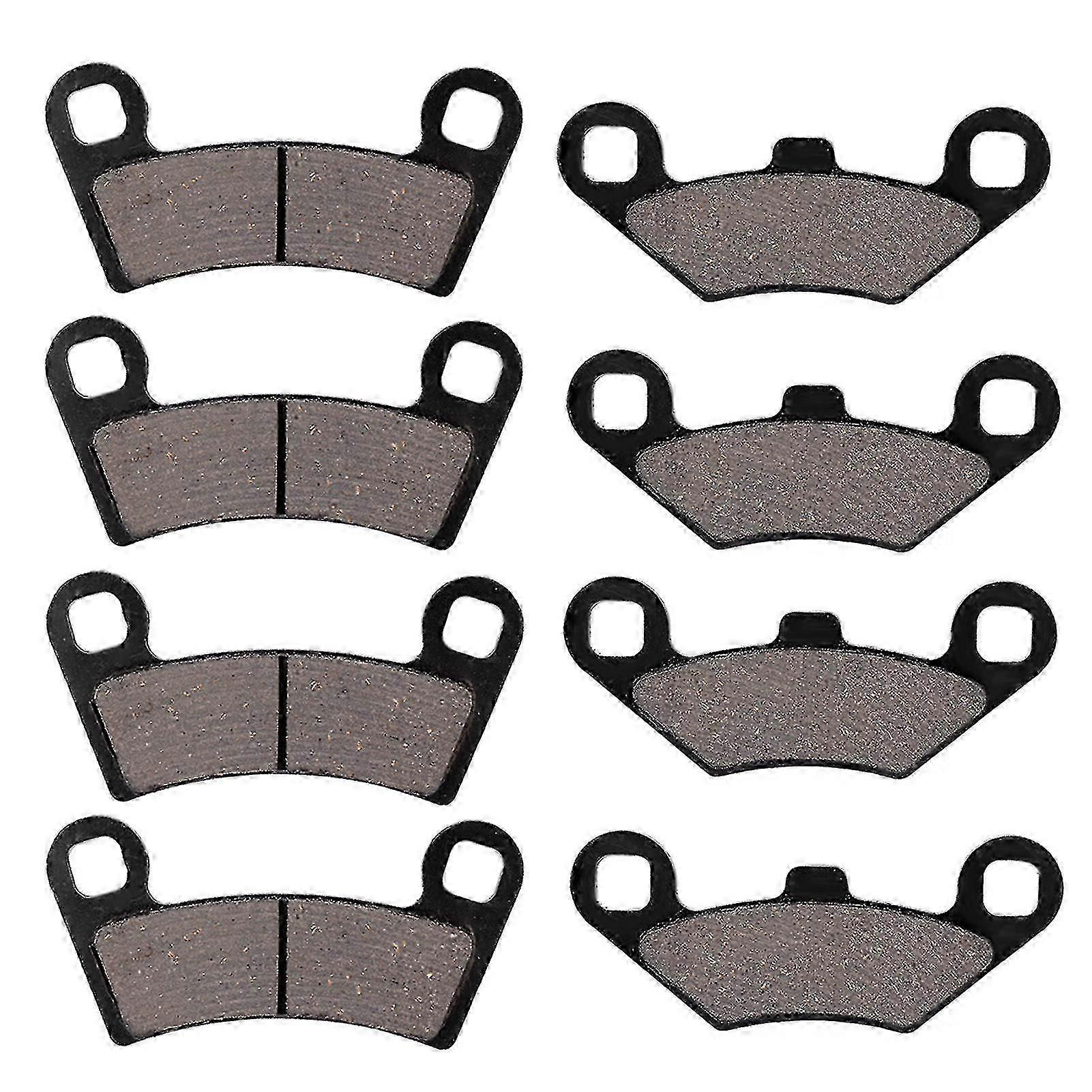Front & Rear Brake Pads 8pcs Compatible with RZR 800 570 ATV UTV 2008-2015 Models