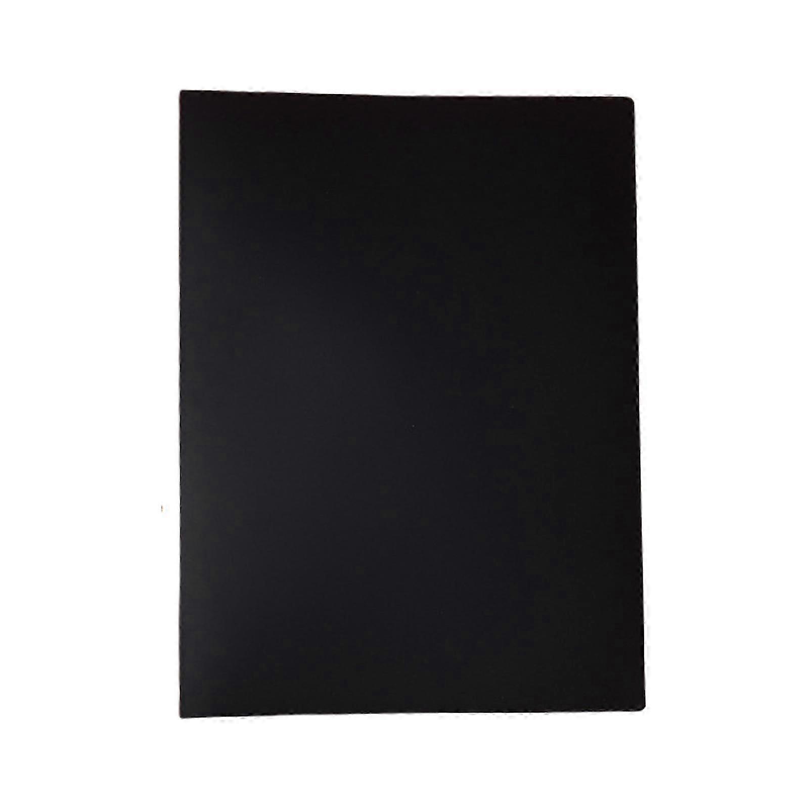 A2 A 3 A 4 4K Display Folders Document Project Folder Presentation Folder with Plastic Sleeves Document Display Book Black A2 30 pages
