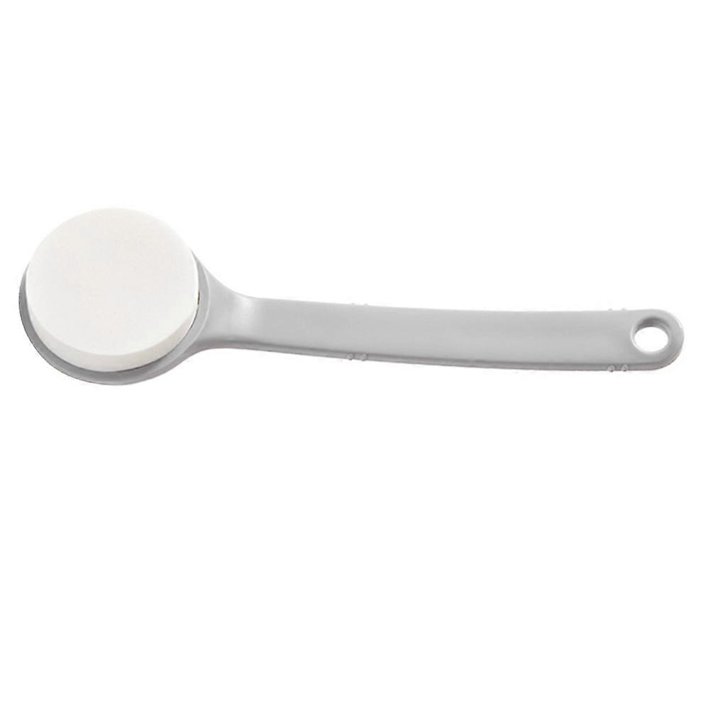 Long Handle Exfoliating Body Brush with Durable PVA Sponge Material for Feet, Knees and Legs   Grey