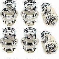 6 Pack G9 Lamp Holder With Bracket, Ceramic Threaded G9 Halogen Socket-dwdz