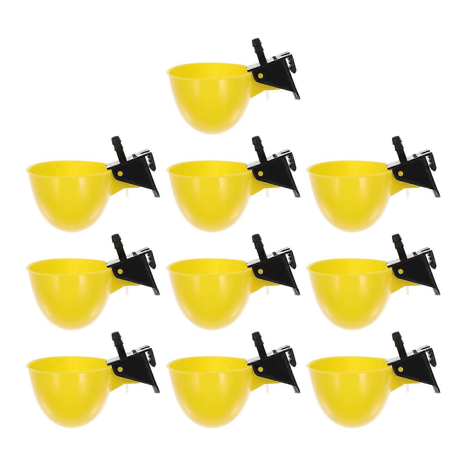 10pcs Quail Water Feeder for Pigeons Parrots Chicks Easy Clean High Performance Bird Cage Accessory Reliable