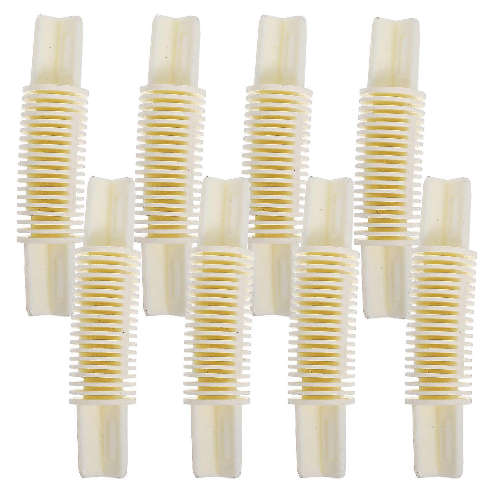 Elbow Curtain Rod Bracket Adjustable Plastic Hinged Connector For 26-28mm Rods Window Setup 8Pcs