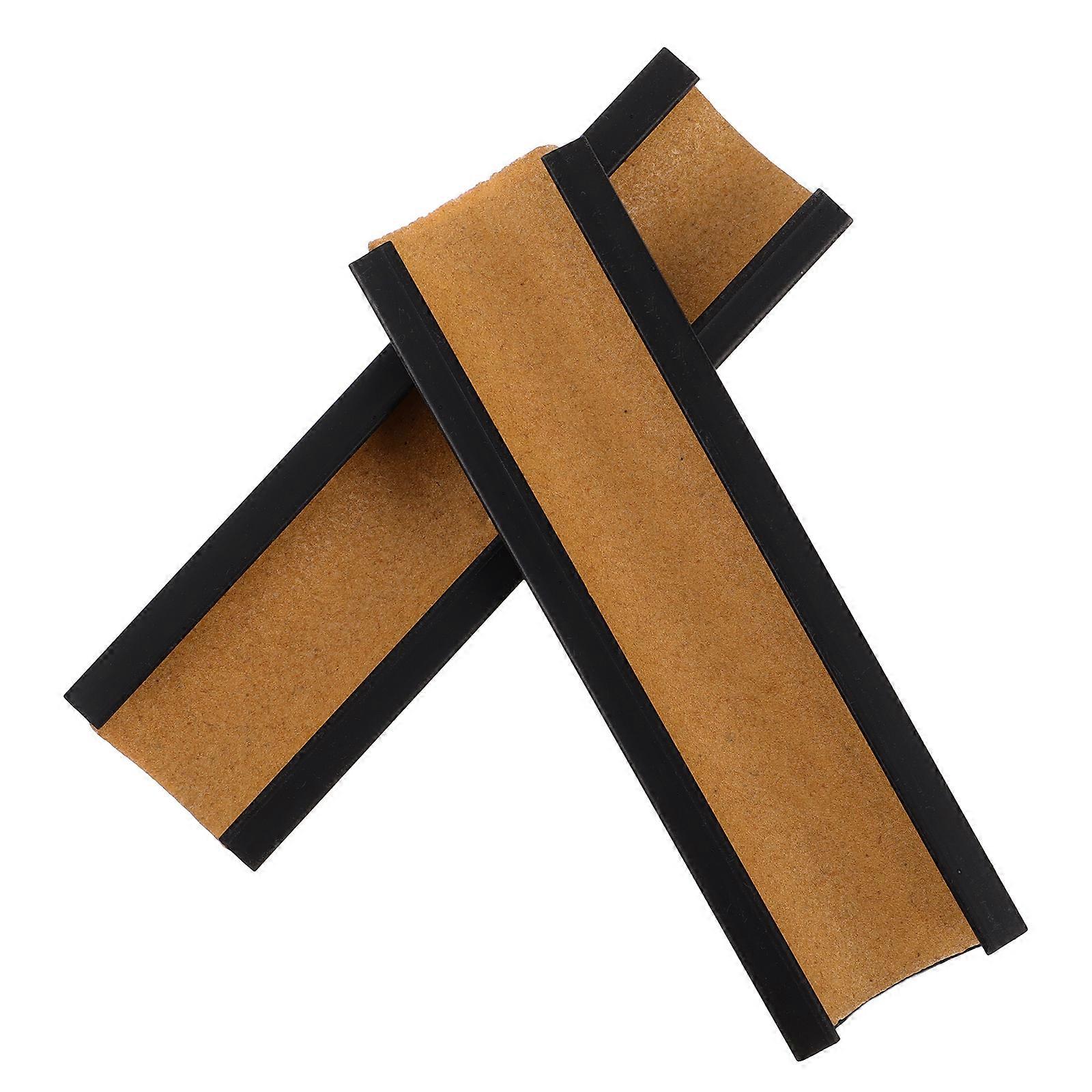 Pool Cue Tip Trimmer Billiard Accessory For Club Use Yellow 10.30X3.00X1.00CM Polishing 2Set