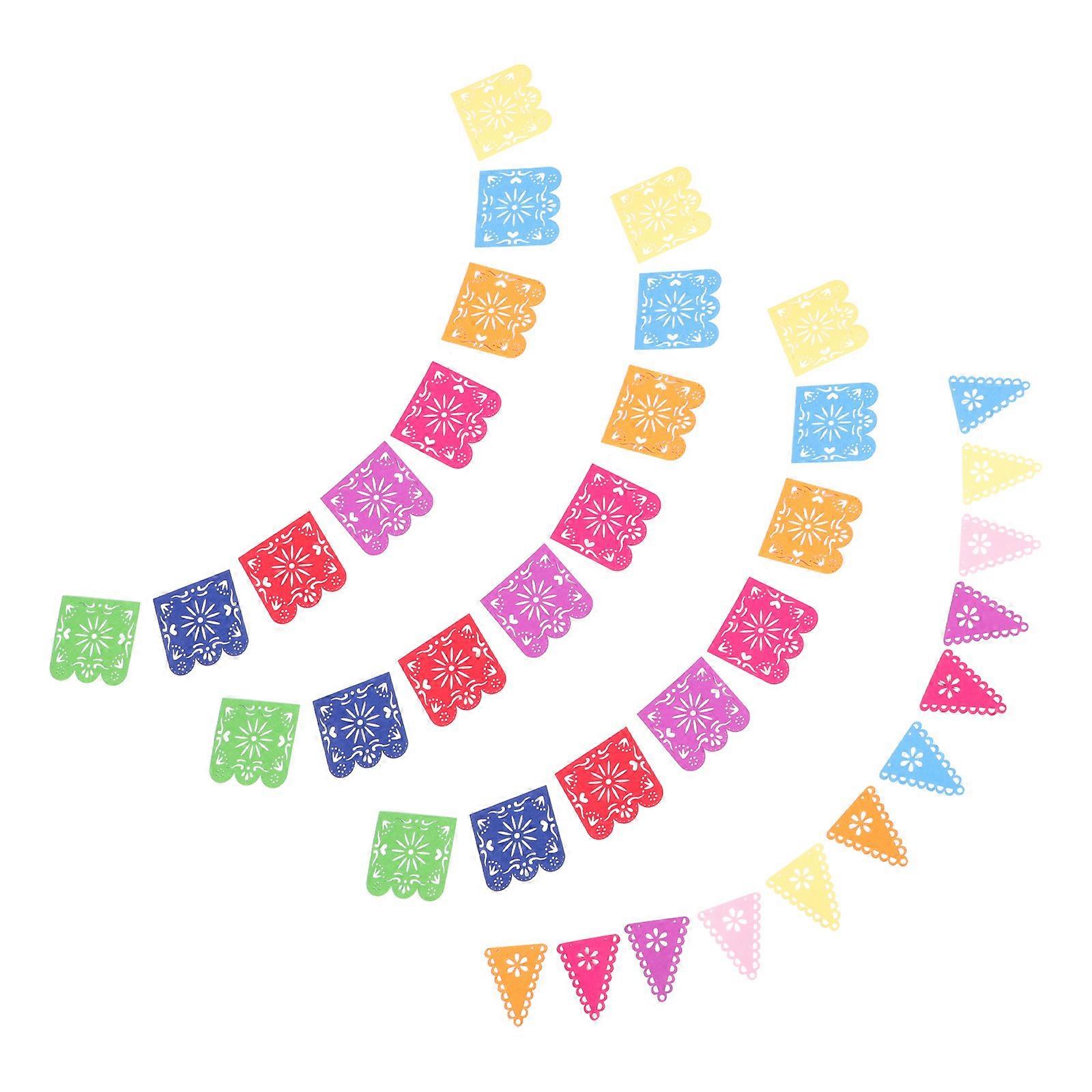 Day Of The Dead Themed Banner Mexican Party Banners Assorted Color Decoration 1 Set