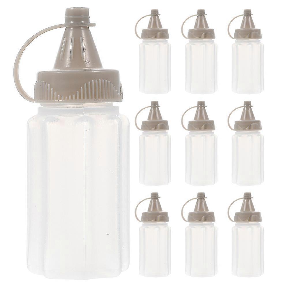 Condiment Squeeze Bottles Mini Portable Design Leakproof Precise Control For Ketchup Mustard Syrup 8.00X3.20X3.20cm 12Pcs