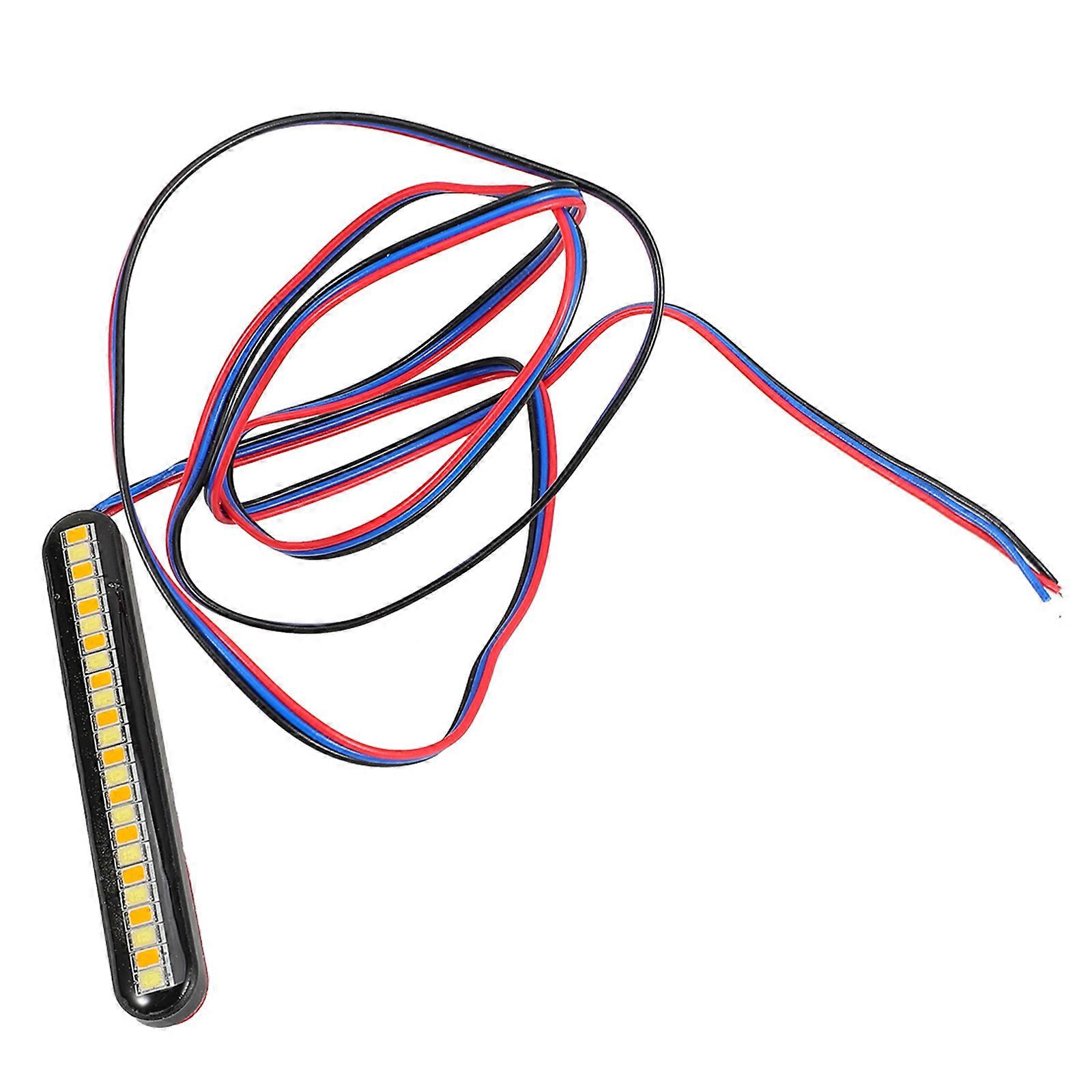 Motorbike Running Light 24- Flowing Turn Signal For Visibility Enhancement Resin Material 1Set