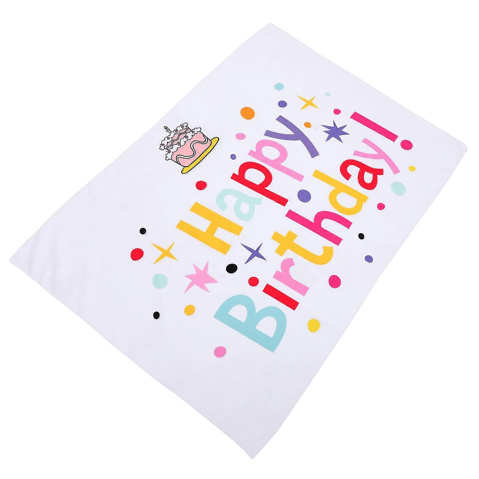 Wall Backdrop For Birthday Festive Style Polyester Rectangle Shape 39.4X27.6in Background Decor 1Pcs