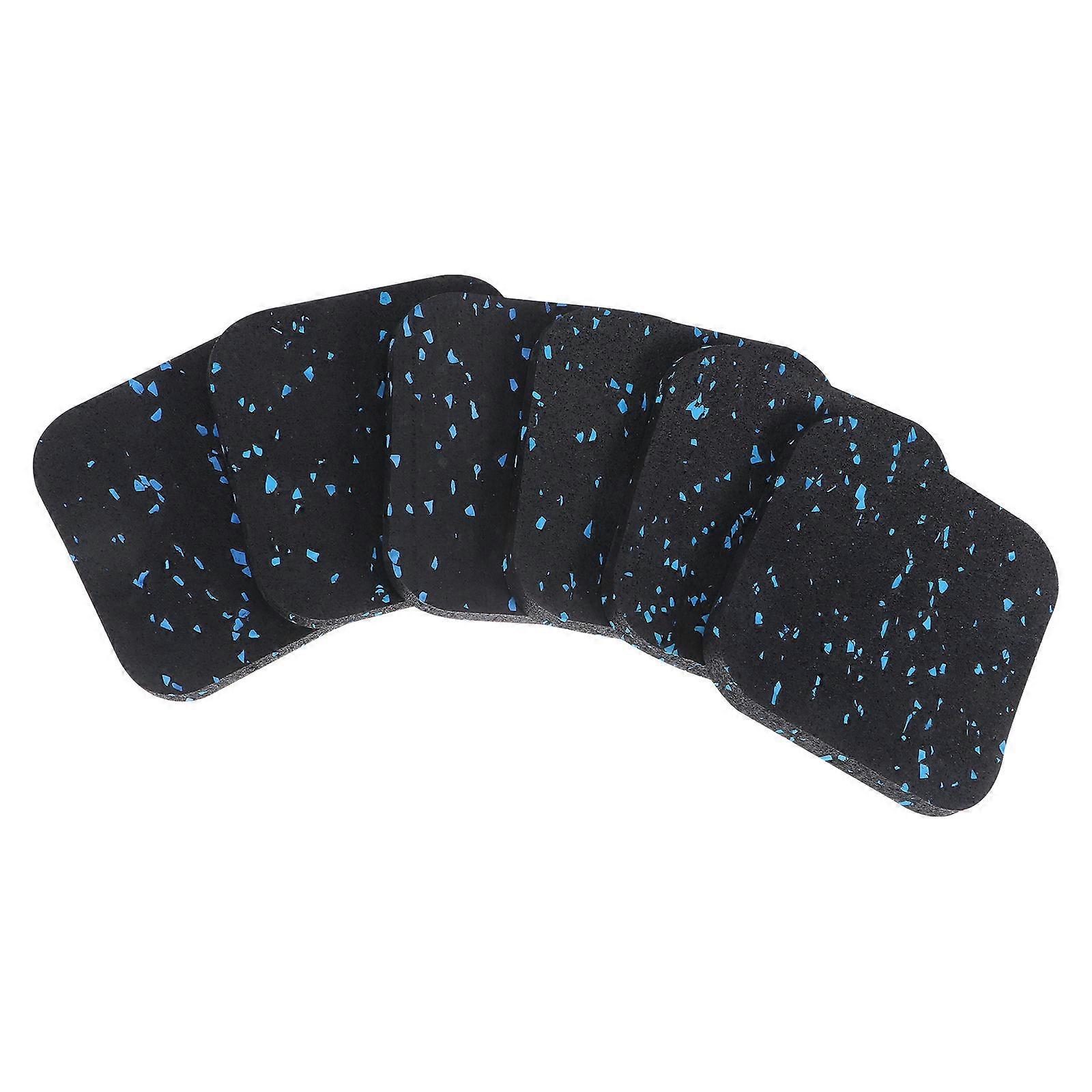 6pcs Vibration Absorption Mats, Non Slip Rubber Floor Cushions for Fitness Equipment, Durable Sound Insulation Pads for Home Use with Enhanced