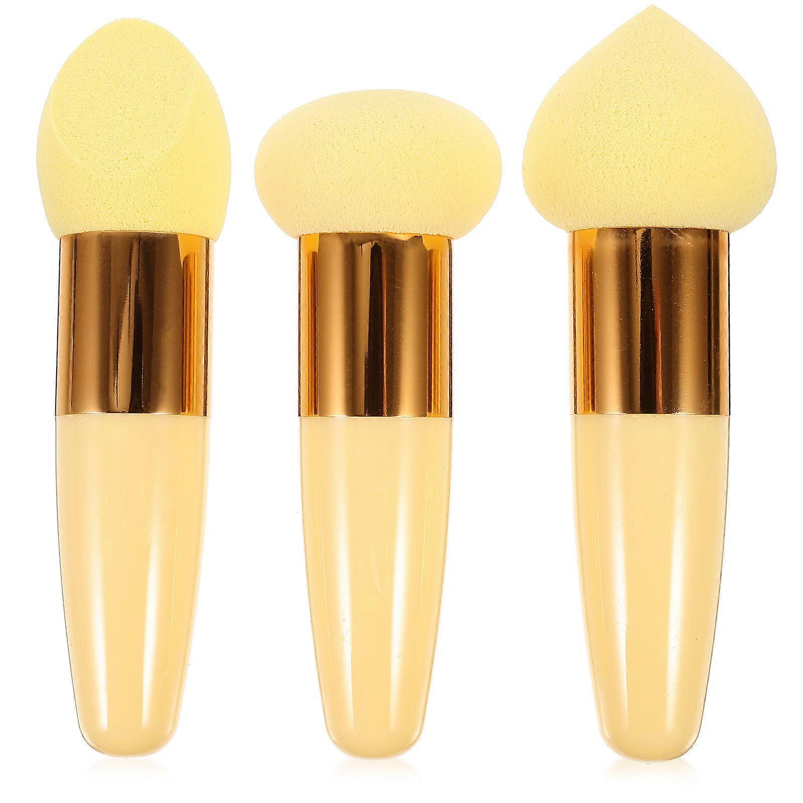 Beauty Brush Concealer Sponge Foundation Heart Shape Modify Face Flaws 3Pcs