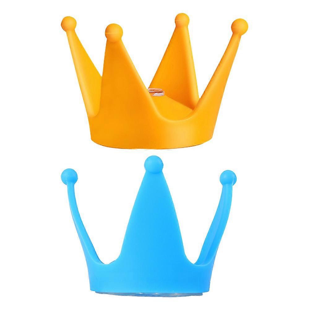 Crown Shaped Helmet Decoration Suction Cup Adhesion Assorted Accessory 2Sets