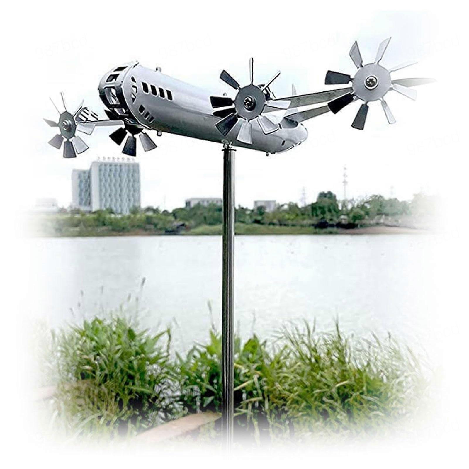 Magic Windmill Garden Decor, Outdoor Wind Spinner for Patio and Lawn, Metal, Multiple Sizes, Bronze Finish