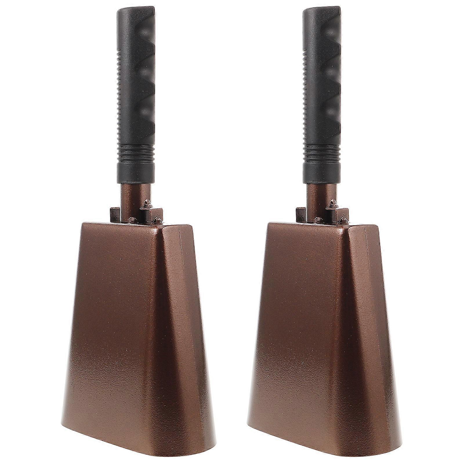 Metal Cheering Cowbell Cowbell Noise Maker For 25.50X10.00X4.00CM Handle Design 1 Pair