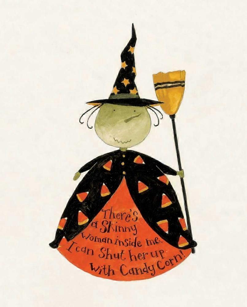 Candy Corn Witch Poster