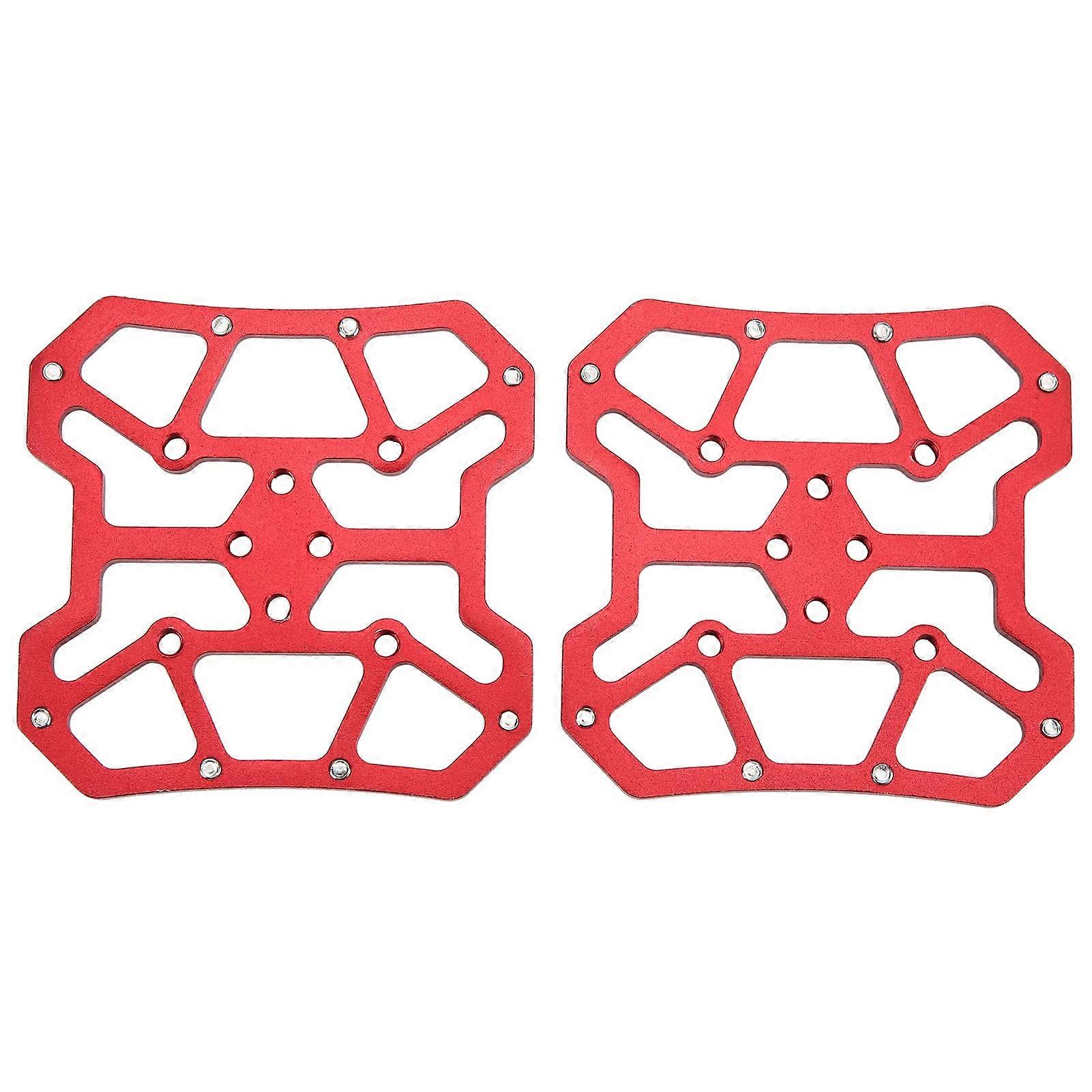 1 Pair Wide Platform Pedals for Mountain Bike, Aluminium Bicycle Click Pedal Adapter, SelfLocking Disc Pedals for SPD and KEO Road Bike System