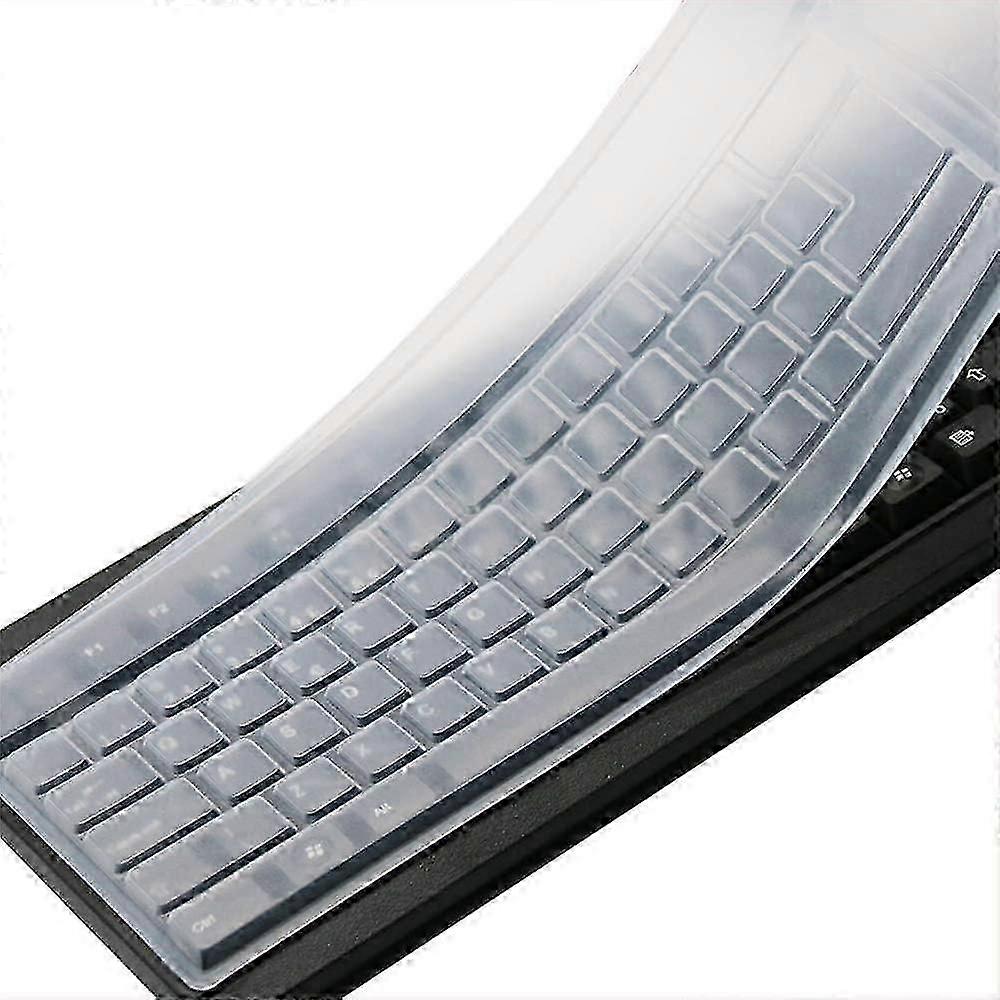 Transparent PC Key Standard Keyboard Case for Desktop Computer Dustproof Waterproof