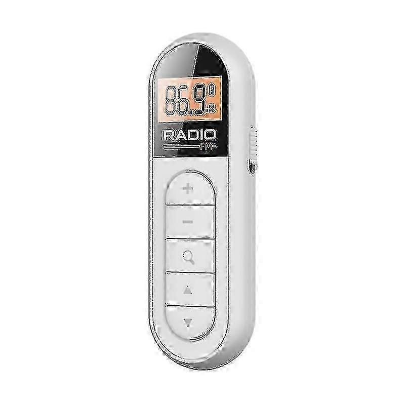 Portable Mini FM Radio with Clip Design, Clear Signal, Low Distortion, LCD Display, Rechargeable, High Sensitivity