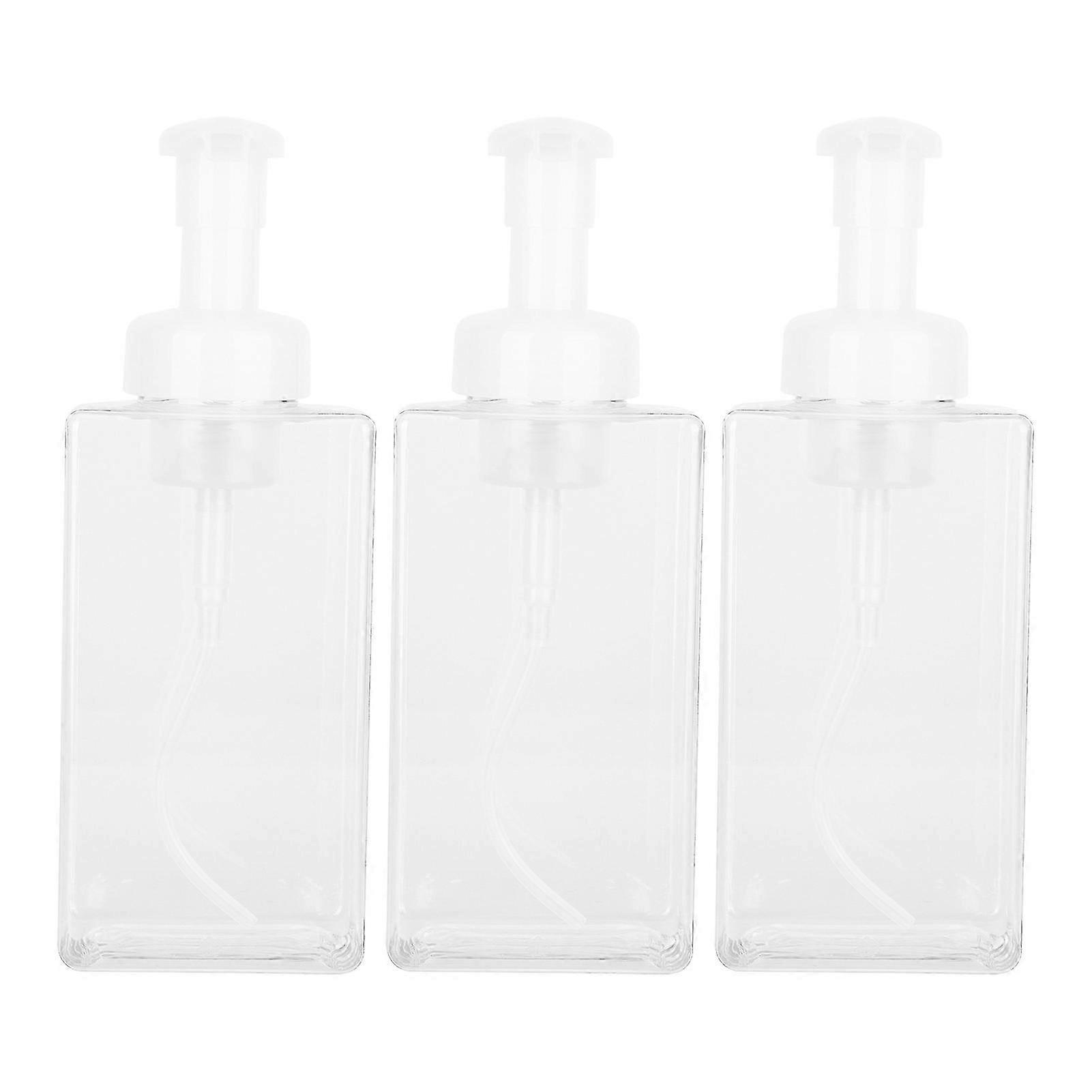 Refillable Plastic Pump Bottle for Liquid Soap, Body Wash, and Facial Cleanser - Ideal for Use with Various Brands of Foaming Soap