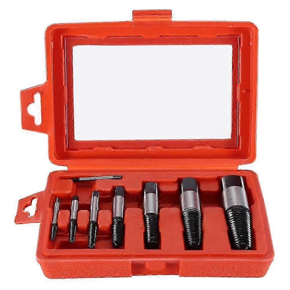 8 pcs Water Pipe Screw Extractor, Damaged Bolt Remover Set for Valve Maintenance Tool