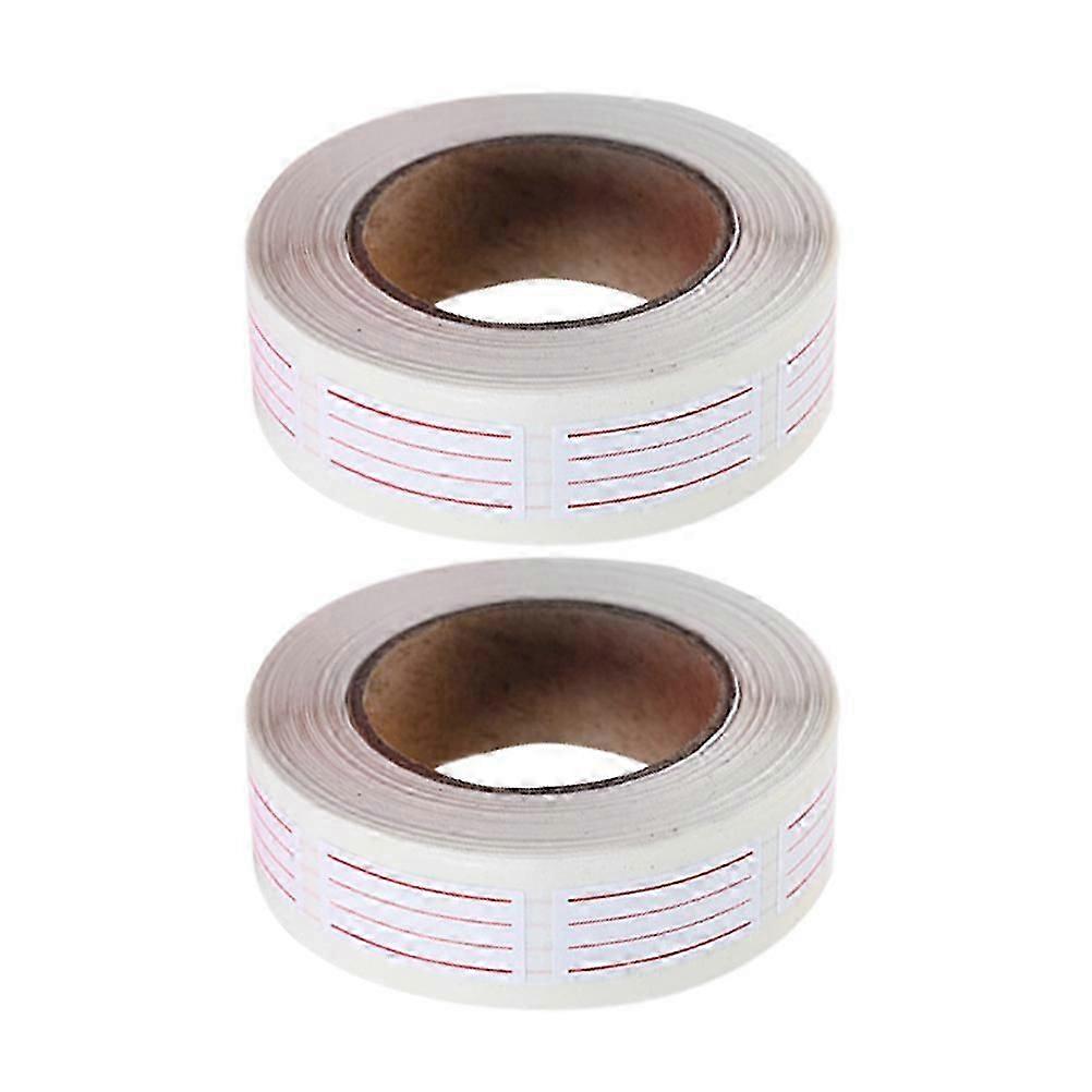 2Pcs Correction Tape Office English Striped Grid Style Correction Tape Stationery