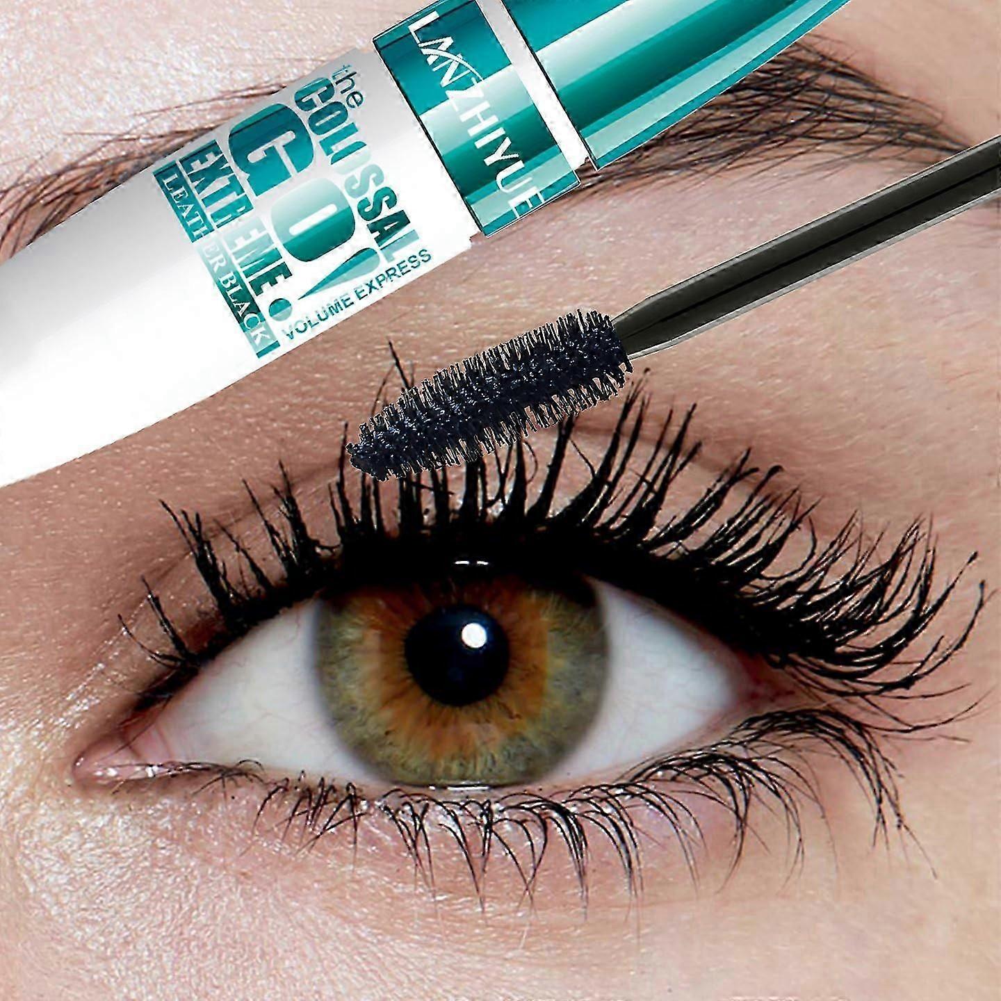 Waterproof Mascara,Black Mascara for Extra Definition & Volume, Long Lasting & Smudge-proof Mascara, Long Eyelashes, Volumising & Curling Eye Makeup,