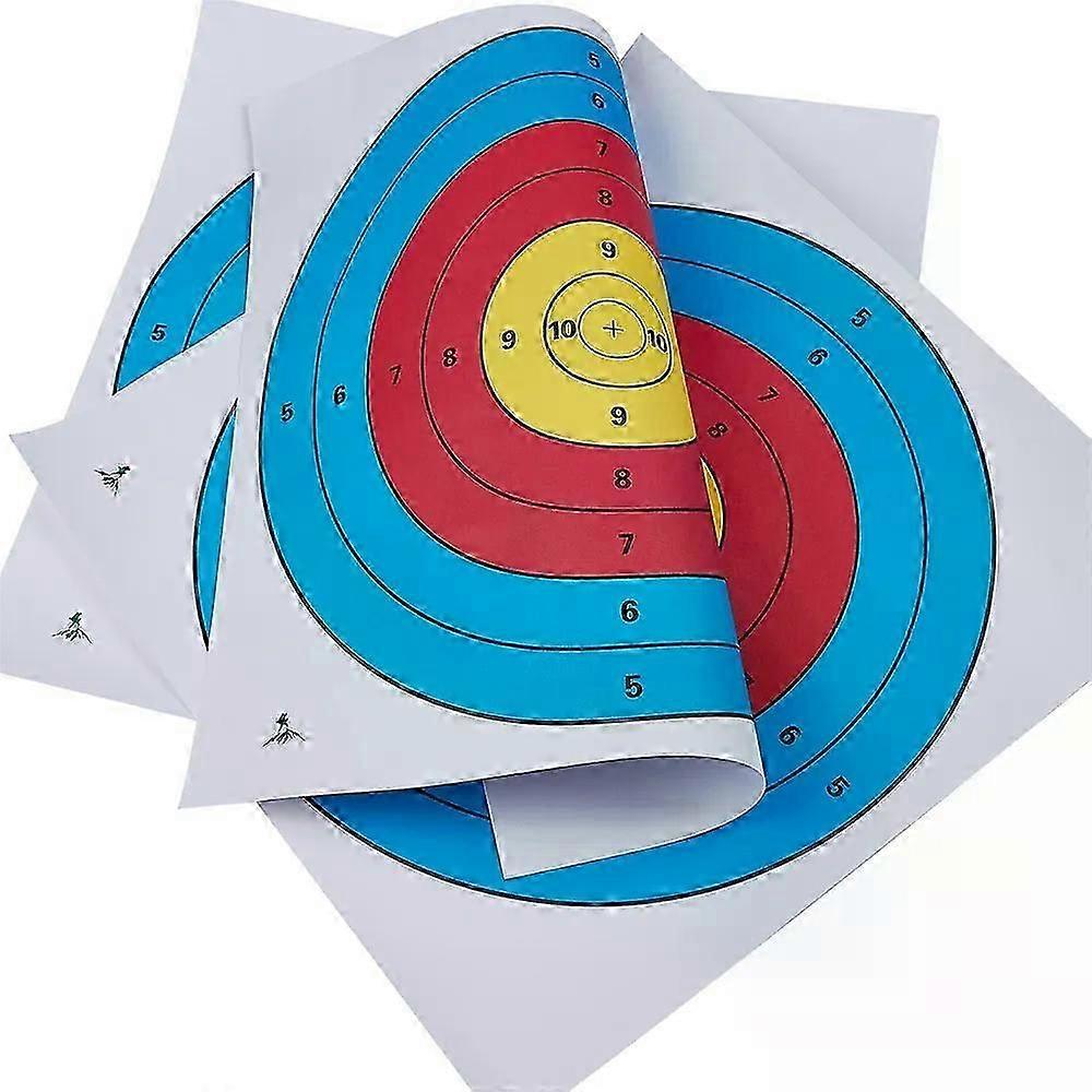 5pcs 40*40 Archery Target Paper Fit For  Bow Arrow Match and Daily Practice Use Outdoor Shooting Ideal Gift
