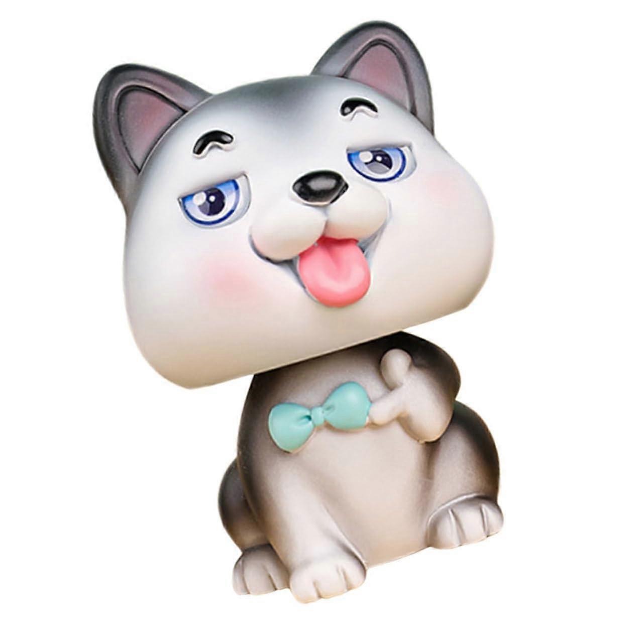 狗首饰可爱的汽车装饰小型汽车仪表板装饰首饰家庭爪子客厅小狗颤抖的家居装饰钥匙玩具动物树脂