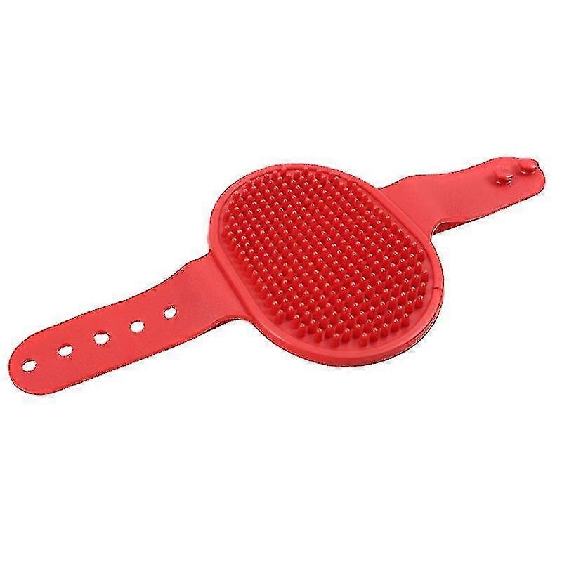 Pet Grooming Brush Shampoo Bath Brush with Soothing Massage Rubber Comb and Adjustable Ring Handle for Dogs with Long or Short Hair