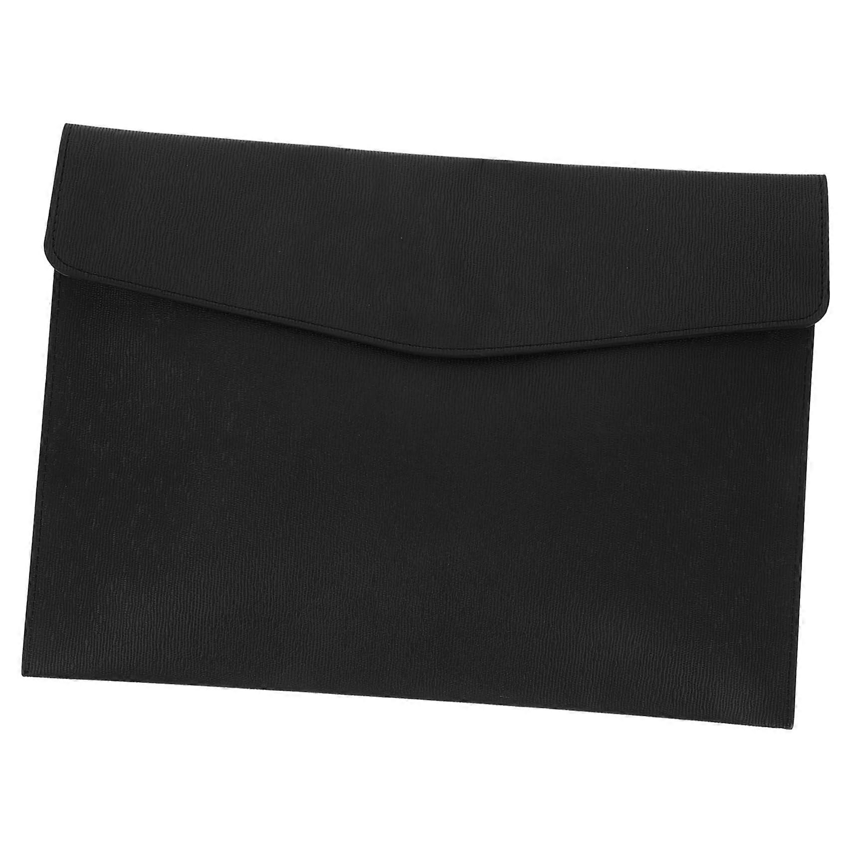 Leather document holder for office desk invoices boys organizer file folder document storage travel document organizer file holder business filing