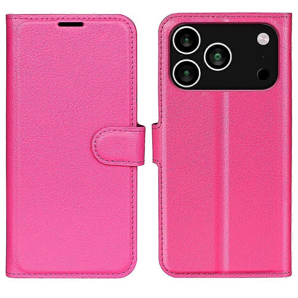 For iPhone 17 Pro Max Case Litchi Texture Shockproof Leather Wallet Phone Cover