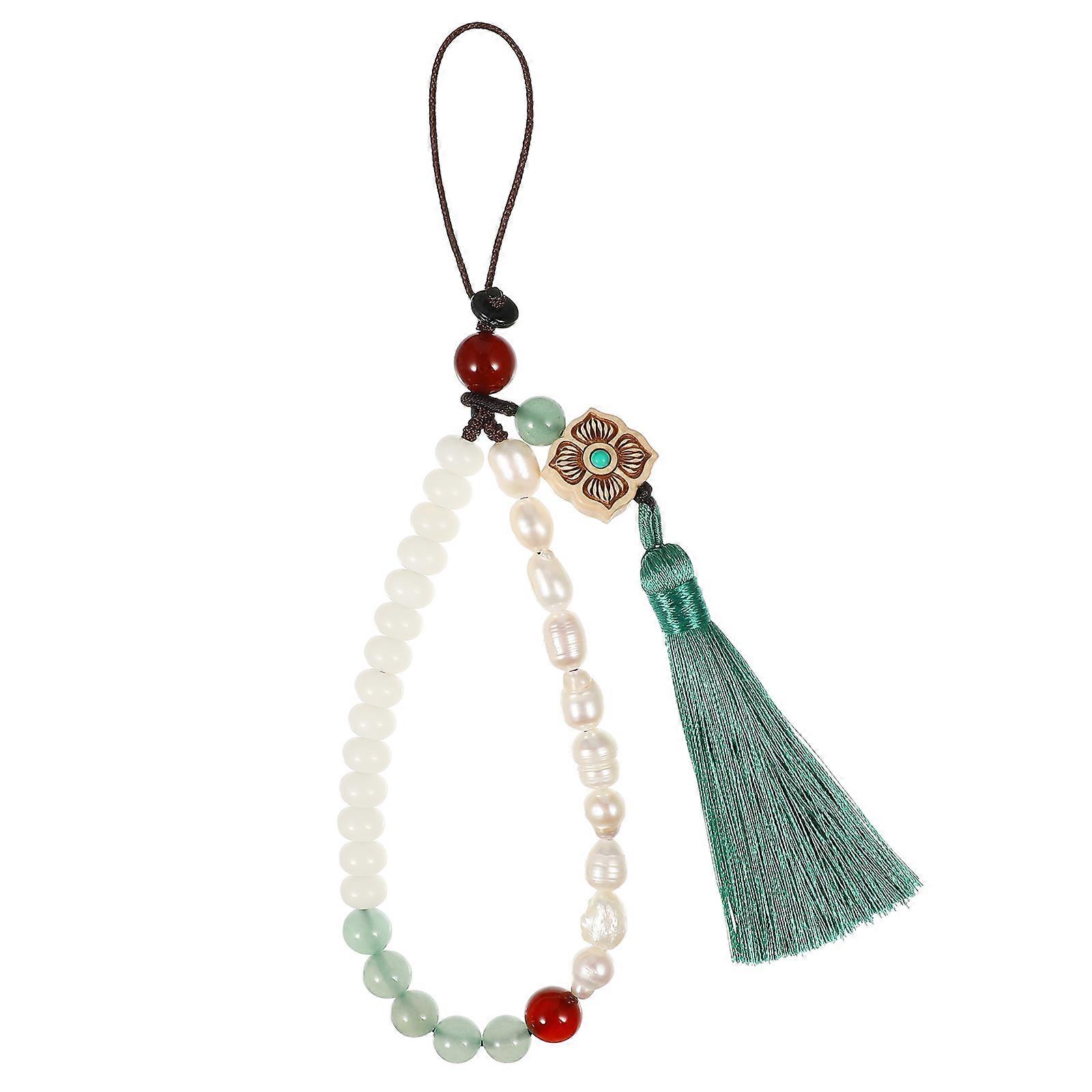 Charm String Beaded Lanyard Daily Use Multi 15*3cm -lost 1Pcs