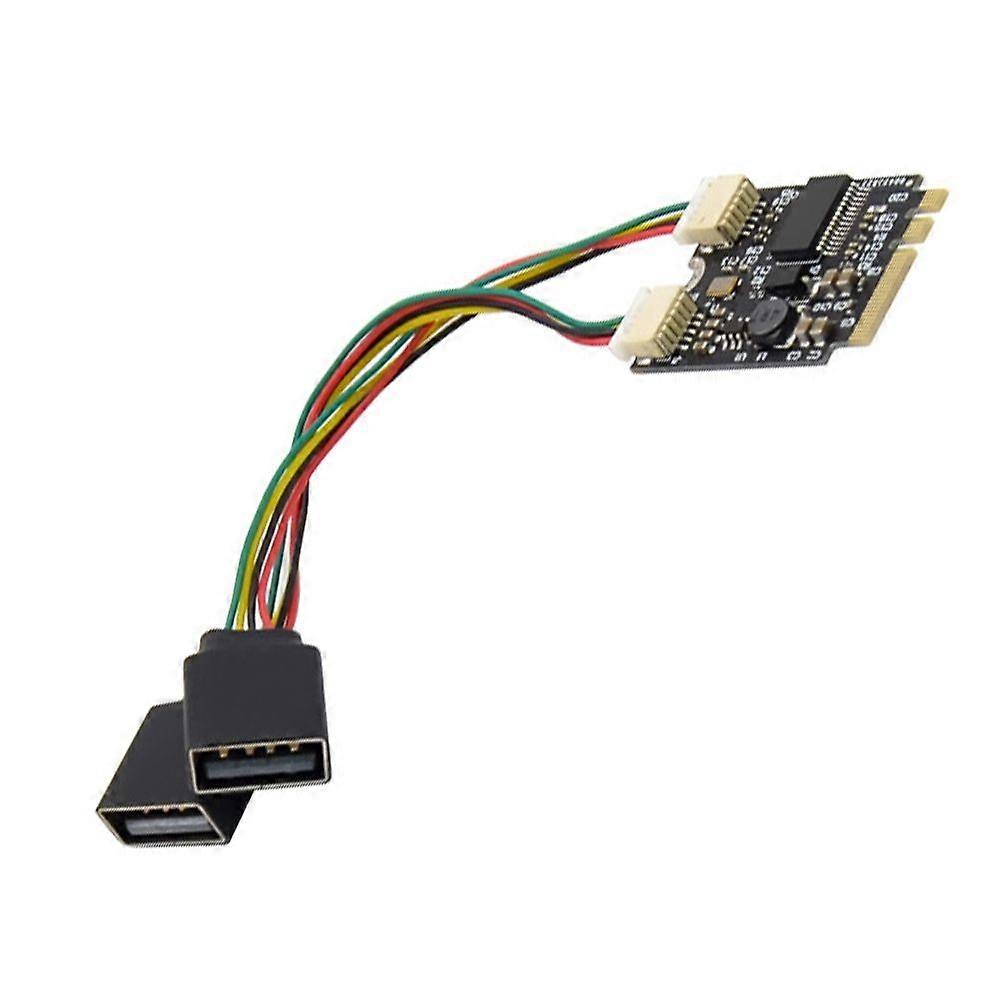 M.2 A+E to GL850 2-Port USB2.0 Motherboard Hub Industrial Control Conversion Card,for USB Hubs, PC