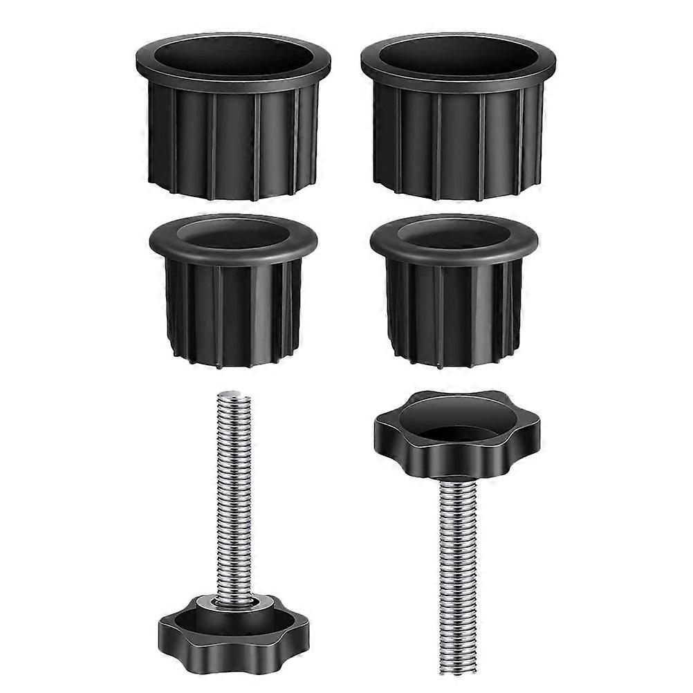 2 Sets Umbrella Base Hole Plug Cover Umbrella Stand Part Replacement with Screws
