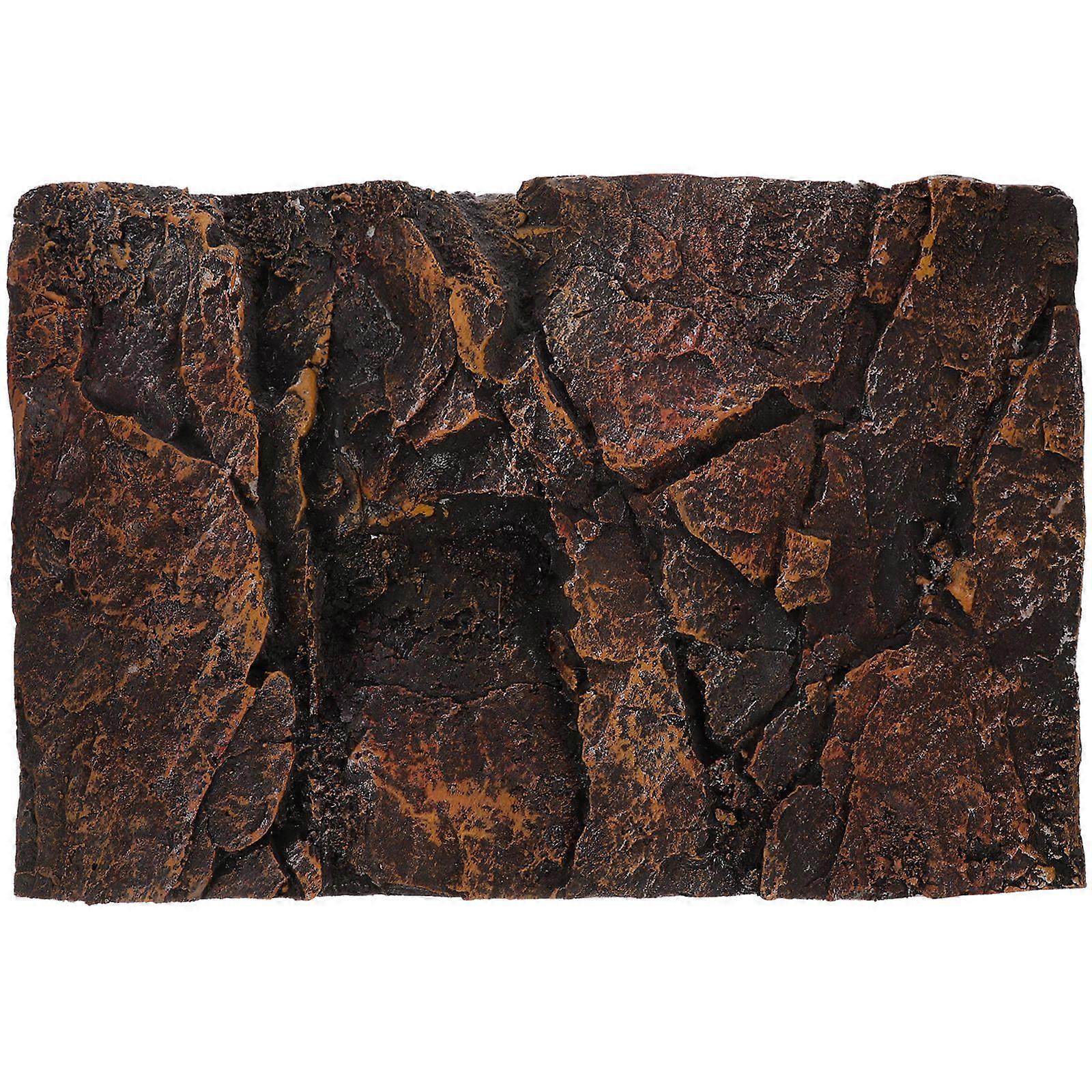 Reptile Cage Background Board Fish Tank Decoration Realistic Texture 3D Rock Texture 1Pack
