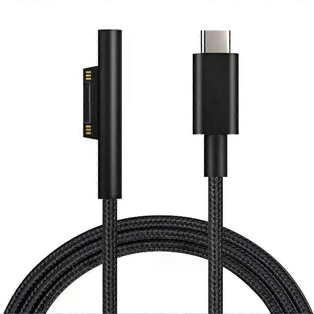 Stand 1.8m USB Type C Charging Cable PD Fast Charger Adapter USB C Power Supply Cord for Microsoft Surface Pro GO 8 7 6 5 4 Book