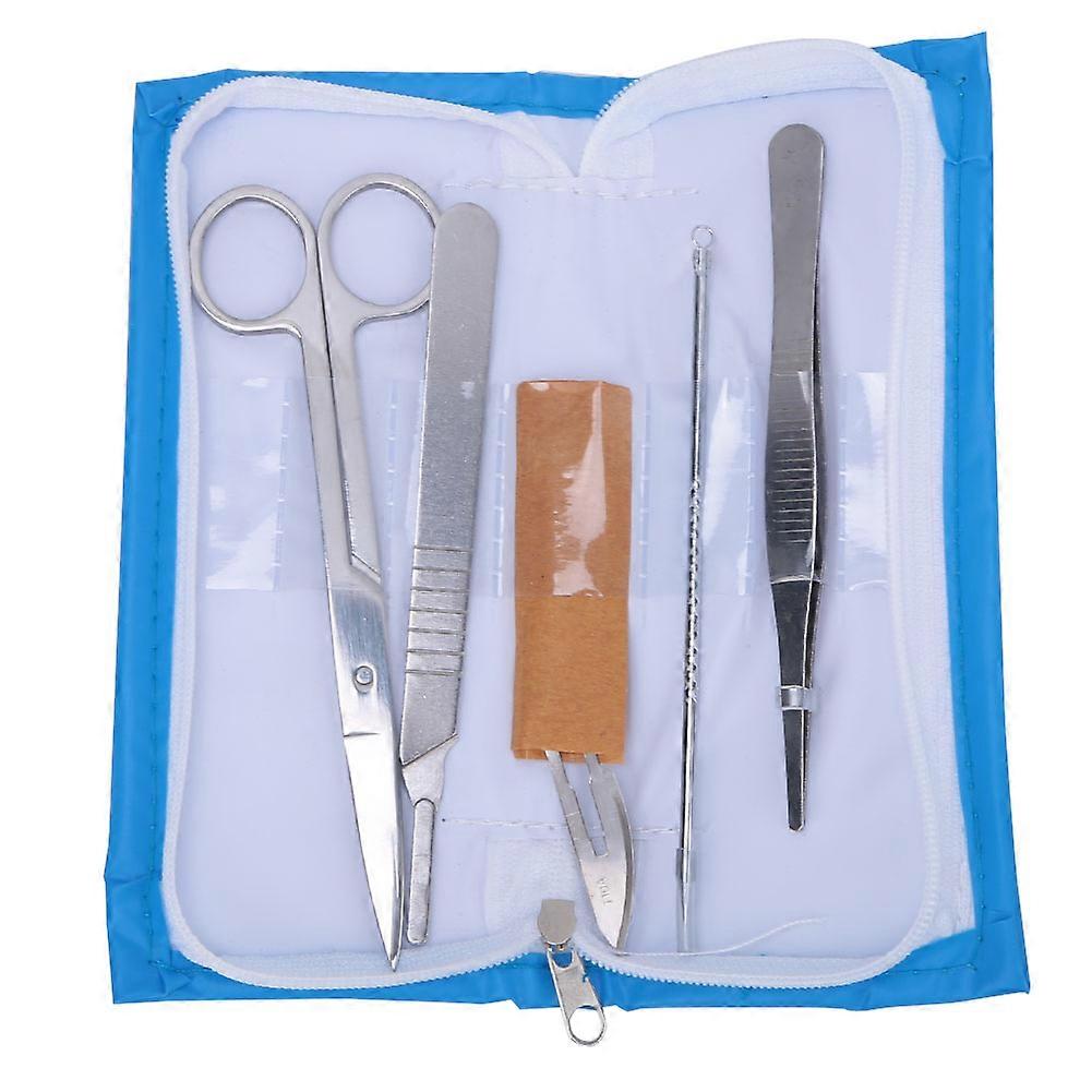 4Pcs Dissecting Tweezers Scissors Needle Set Biological Specimen Making Dissector Students Classroom Lab Tools