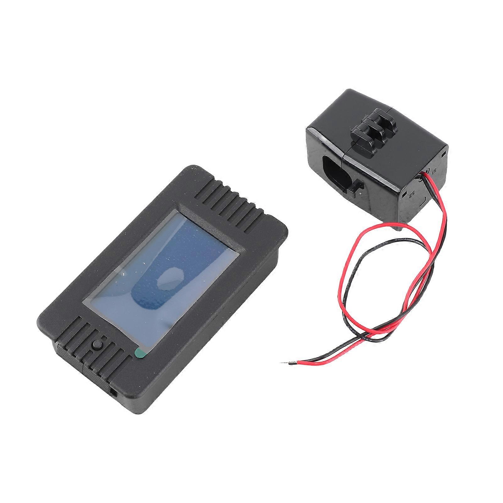 PZEM-022 Open and Close CT 100A AC Digital Display Power Monitor Voltmeter Ammeter Frequency Current Voltage Factor Meter with Split CT