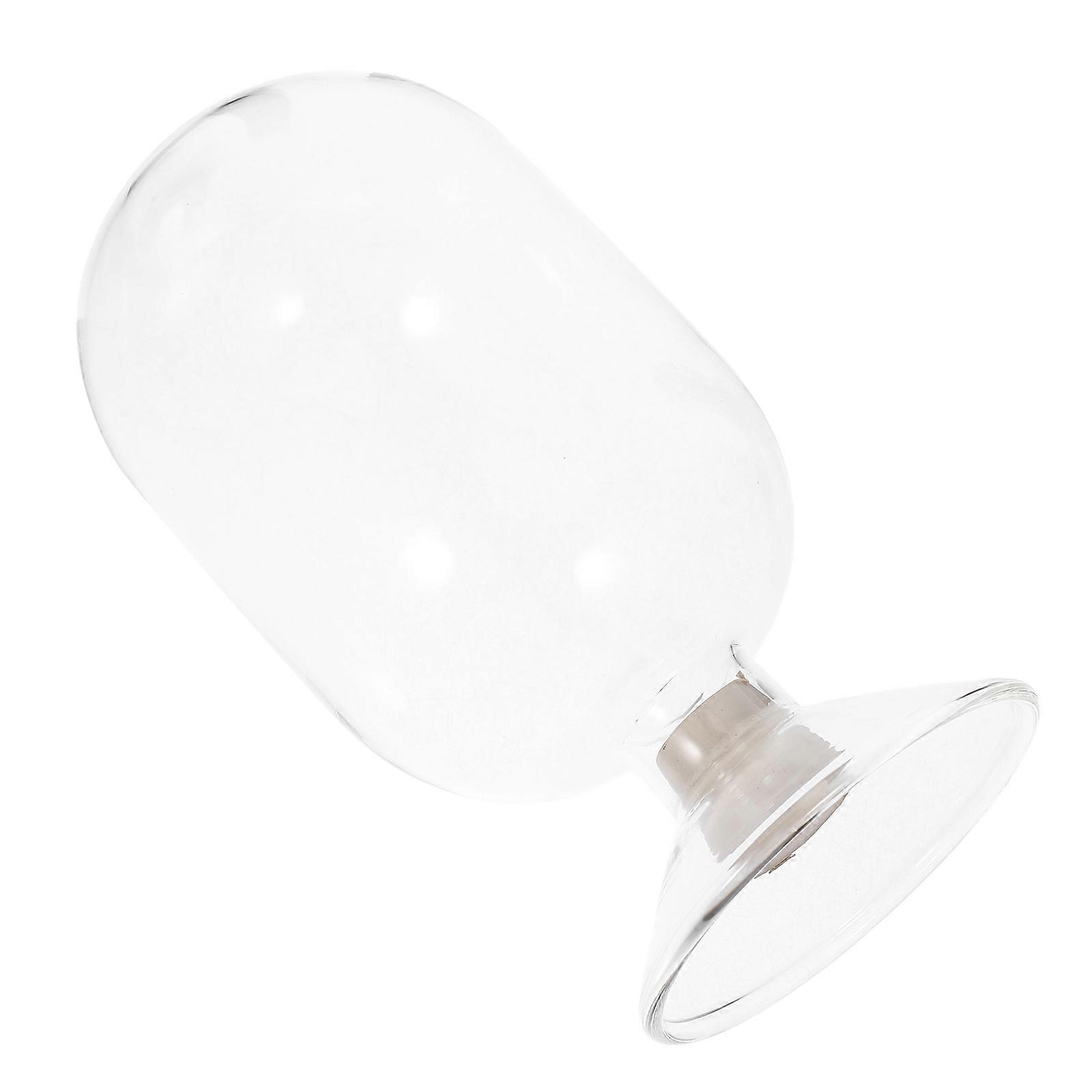 Match Container Glass Display Dome Storage Cloche Bell Jar Decor 15.50X8.00X8.00CM Seal Protection 1Set