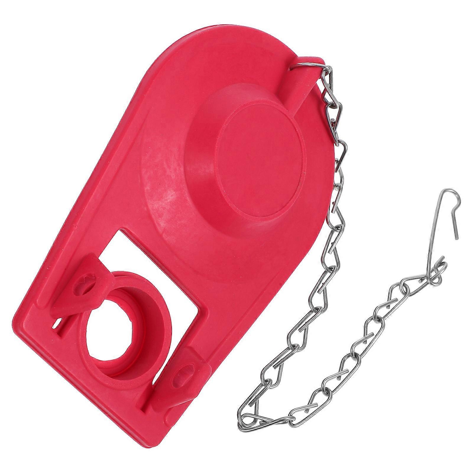 Efficient Water Usage Toilet Flapper Kit Red Bathroom Maintenance 1Pc