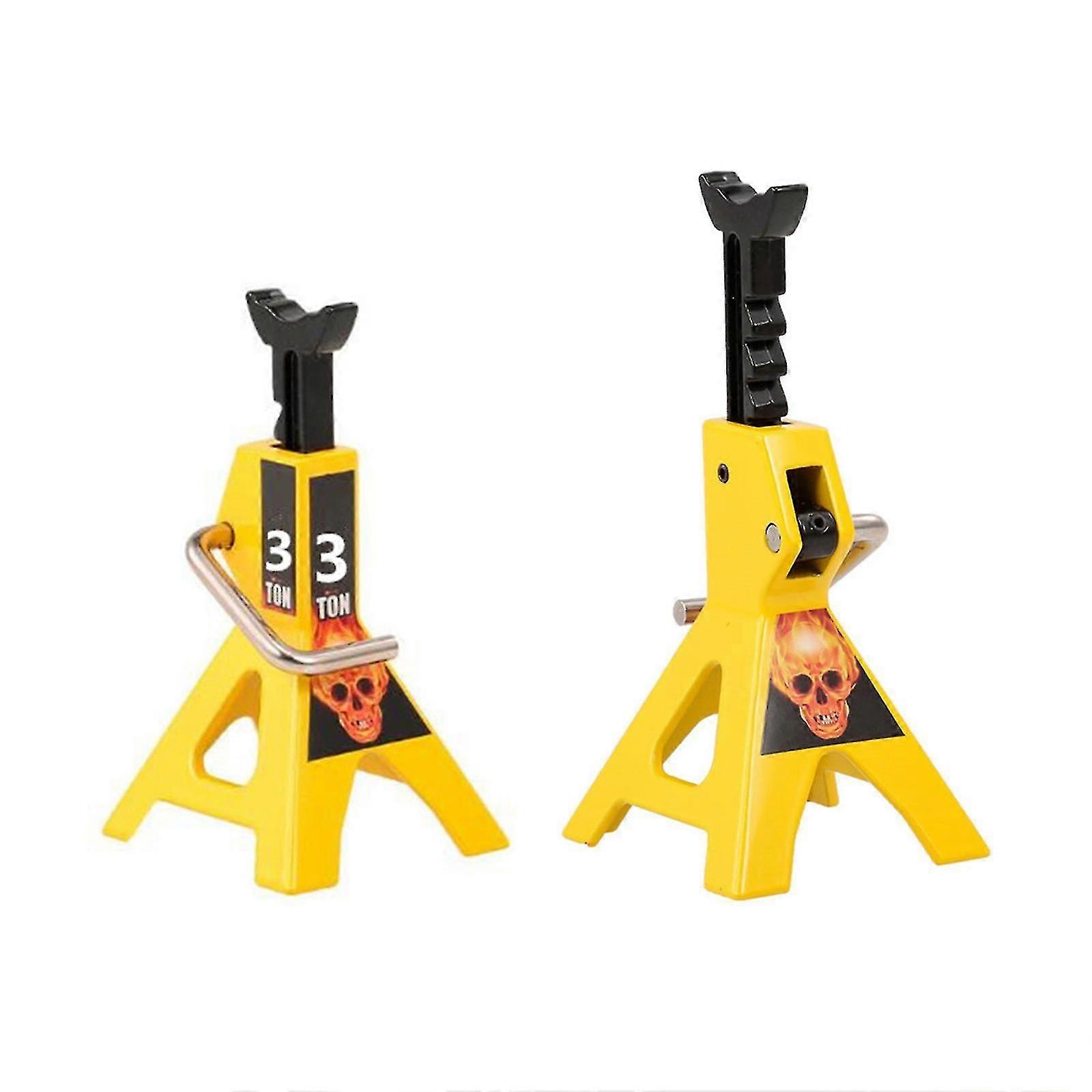 2 Pcs 3 Ton Simulation Jack Stand Tool For Rc Crawler Car Necessary Parts