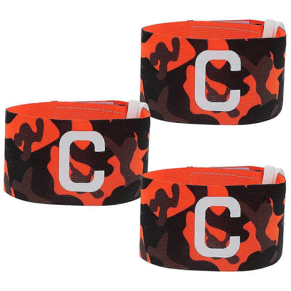 Sporting Captain Armband For Team Leaders Breathable Lightweight Nylon 6.5X35CM 3Pcs