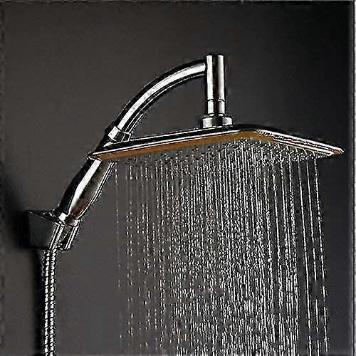 Overhead shower head with ionic filtration for square design