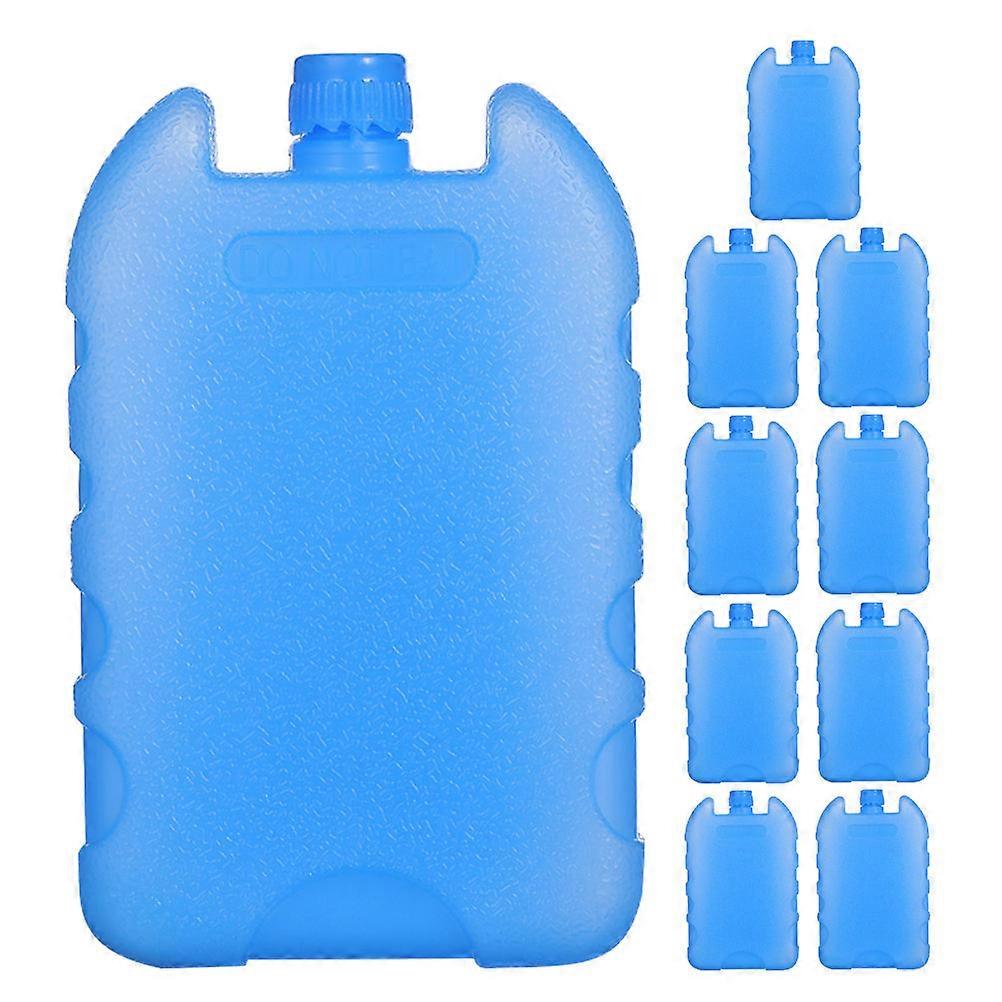 10pcs Reusable Ice Packs for Coolers, Portable Freezer Blocks for Air Conditioner Fans, PE Material, Easy to for Cooling