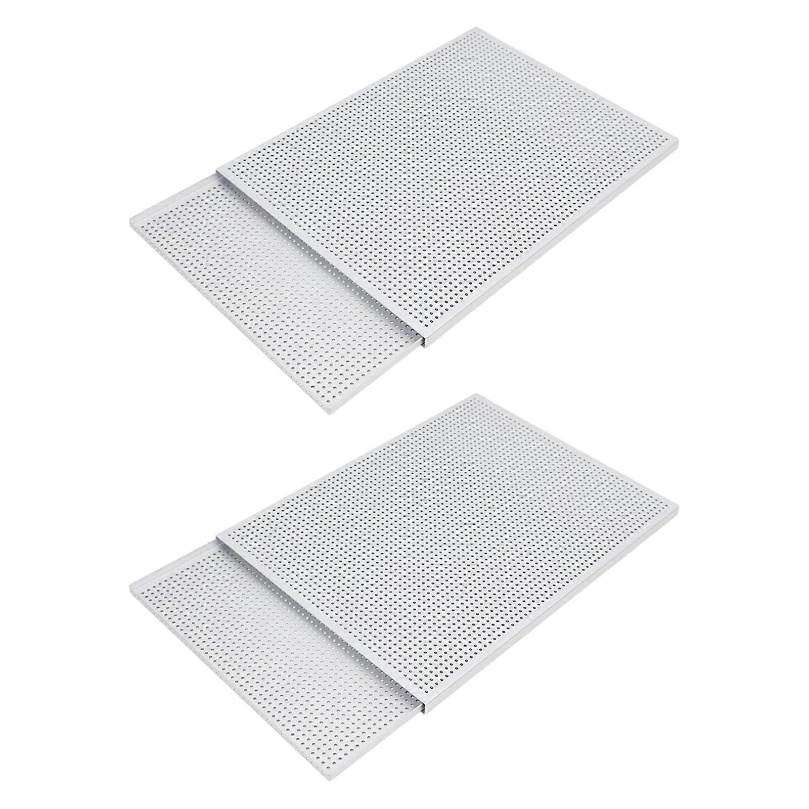 Pack Of 2 Anodized Aluminum Cookie Sheet 35x25cm Nonstick Baking Pan Portable Rustproof For Napoleon Pastries Multicolor