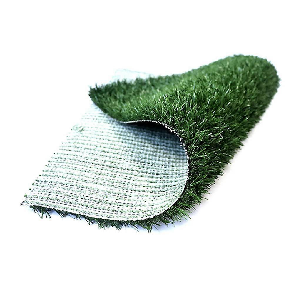Artificial Grass Tile Straw Mats for Pets Indoor and Outdoor Use, Soft Pet Lawn Mat, Easy to Clean Artificial Grass (Size: 38 x 63.5 cm)