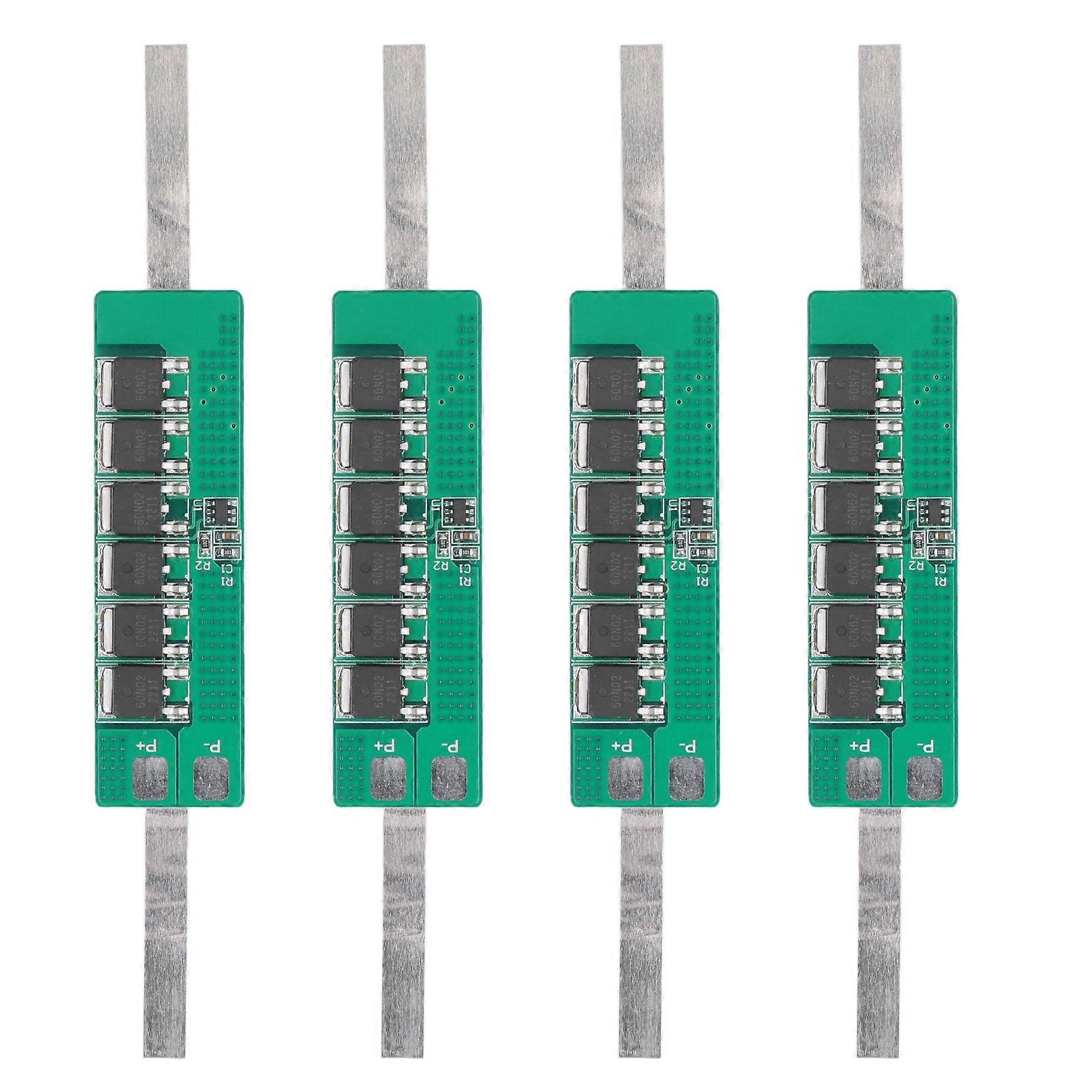 4PCS 3.7V 15A Lithium Battery Protection Board Overcharge Discharge Protection Board for Solar Lamp