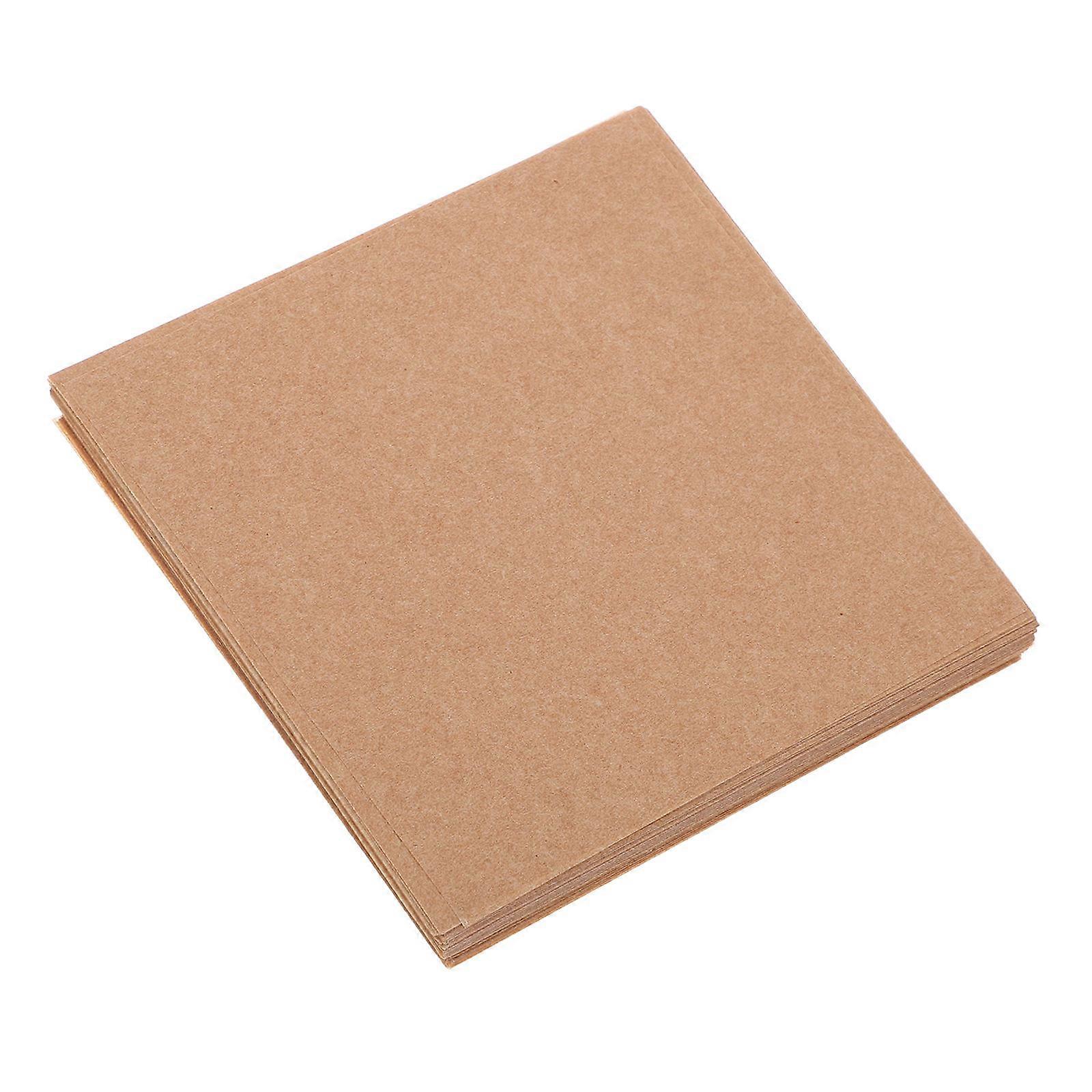 Greaseproof Patties Paper Liners Nonstick Paper Squares Hamburger Cookies Picnic 10X10X0.1cm 500Pcs