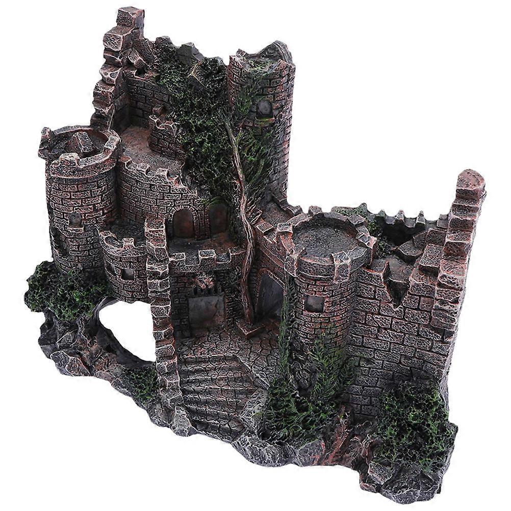 Tank Underwater Castle Ornament Design Fish Tank Decoration 1Set