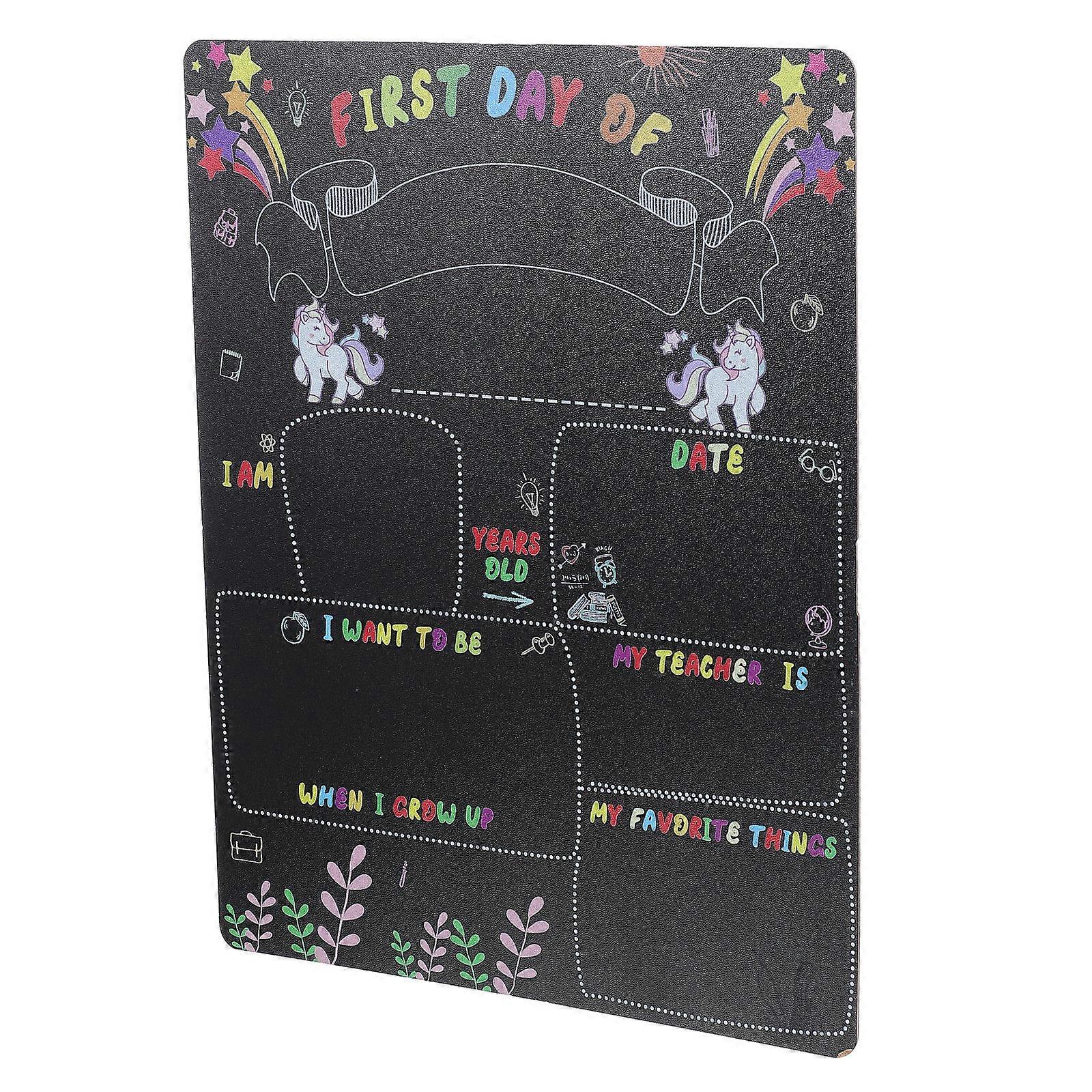 Creative Students Writing Boards Graduation Photo Props School Design Black Density Board 1Set
