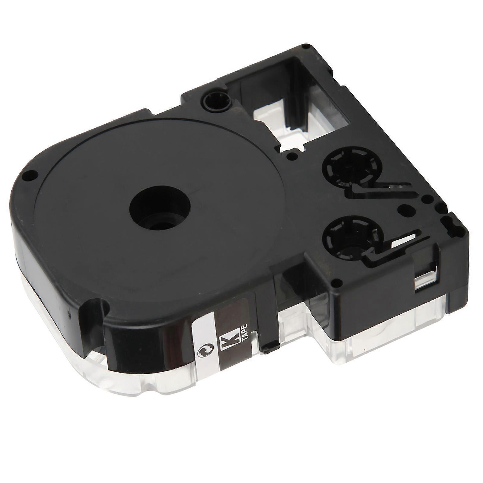 Label Maker Tape Wear Scratch High Low Temperature Resistance Durable Label Making for PrinterWhite On Black